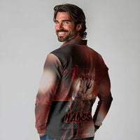 Ancient Greek Hades Long Sleeve Polo Shirt King Of The Underworld - Wonder Print Shop