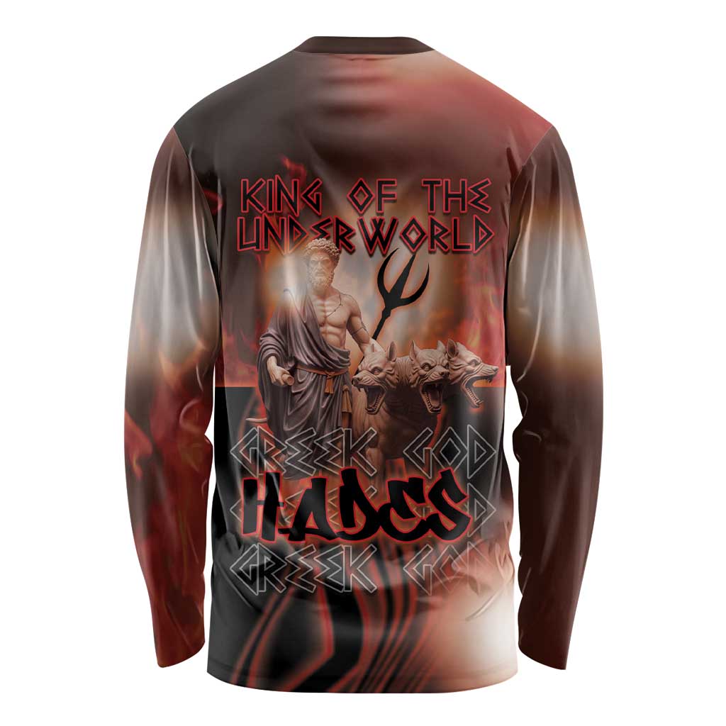 Ancient Greek Hades Long Sleeve Shirt King Of The Underworld - Wonder Print Shop