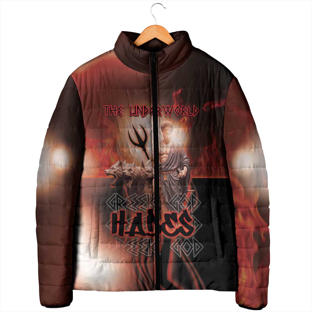 Ancient Greek Hades Padded Jacket King Of The Underworld - Wonder Print Shop