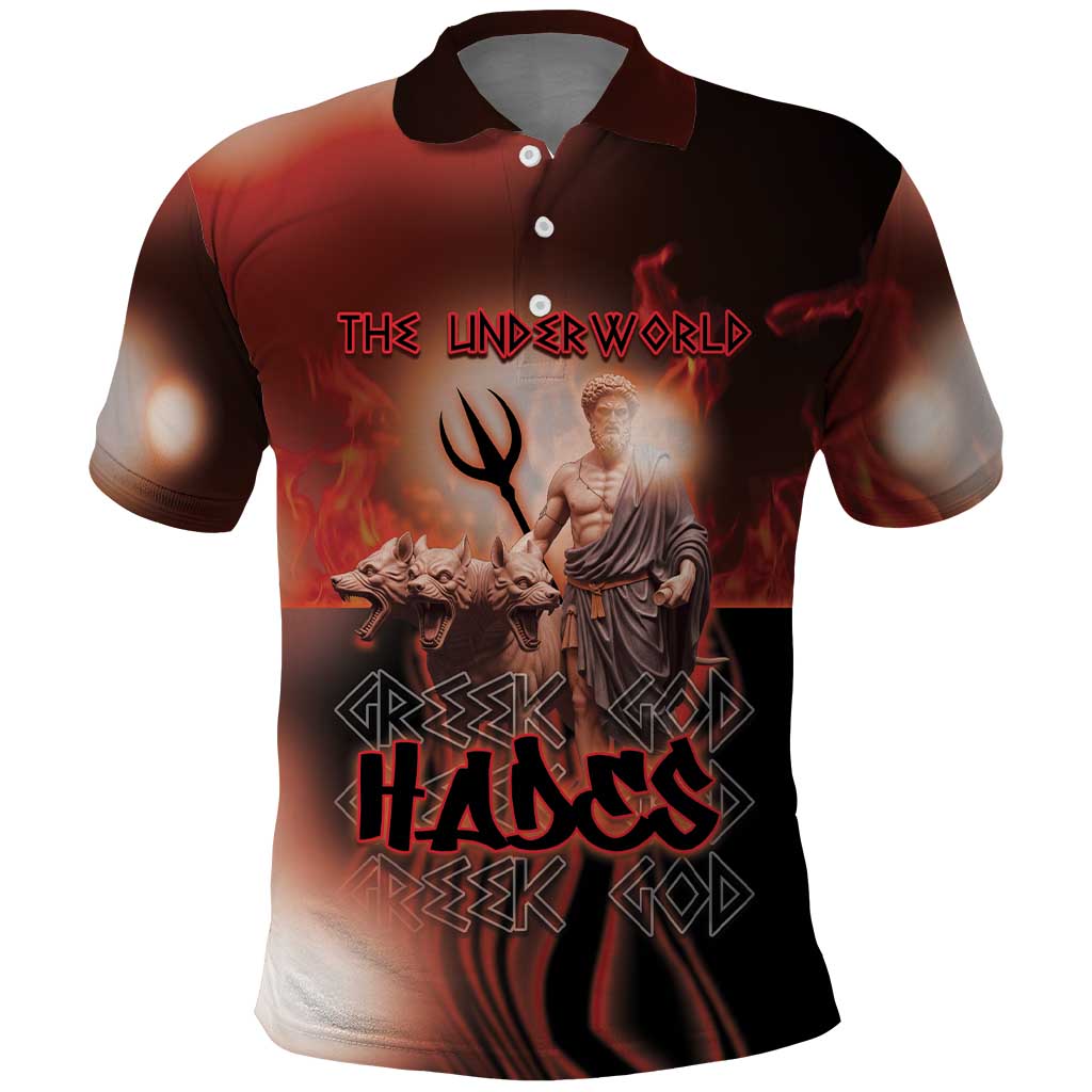 Ancient Greek Hades Polo Shirt King Of The Underworld - Wonder Print Shop