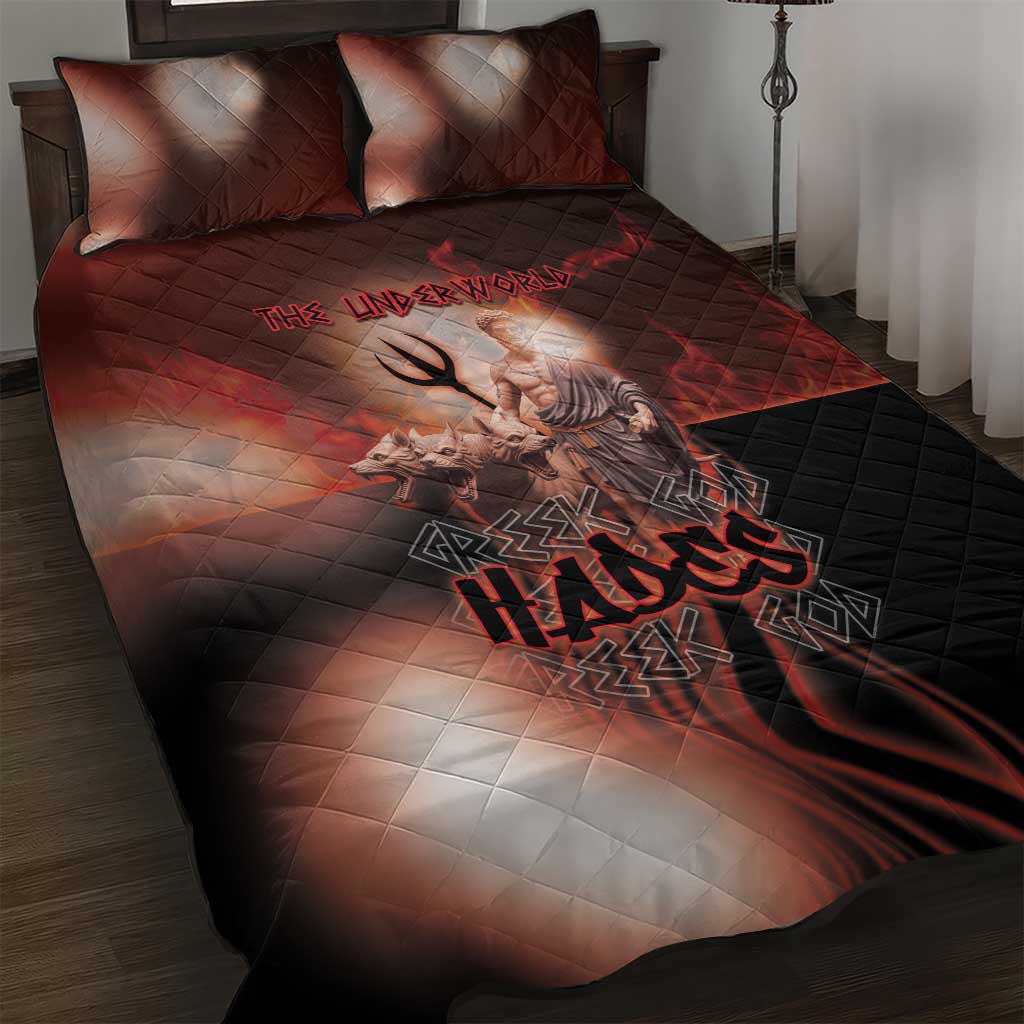 Ancient Greek Hades Quilt Bed Set King Of The Underworld - Wonder Print Shop
