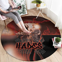 Ancient Greek Hades Round Carpet King Of The Underworld - Wonder Print Shop