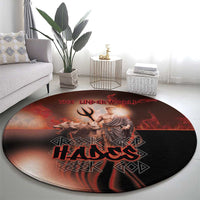 Ancient Greek Hades Round Carpet King Of The Underworld - Wonder Print Shop