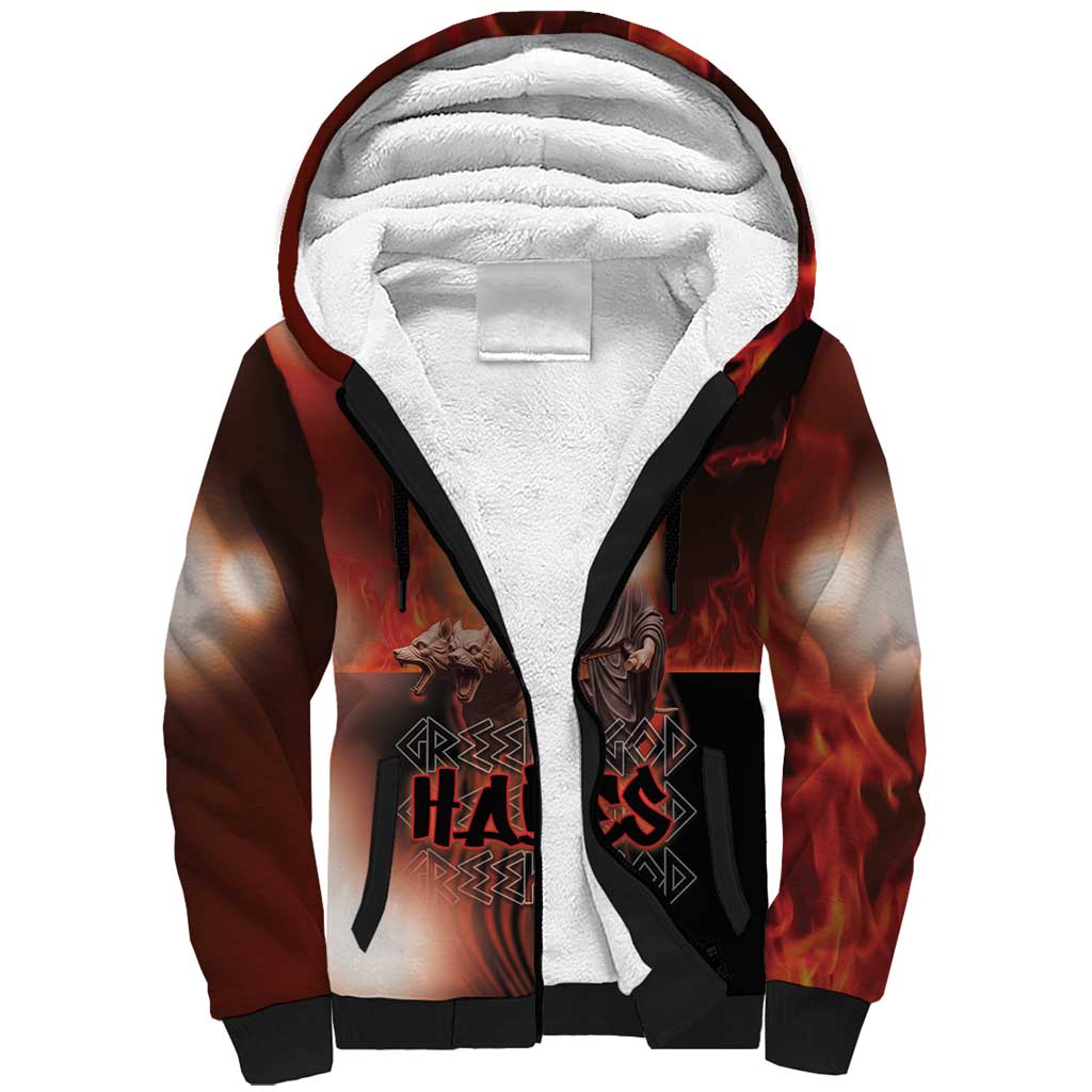 Ancient Greek Hades Sherpa Hoodie King Of The Underworld - Wonder Print Shop