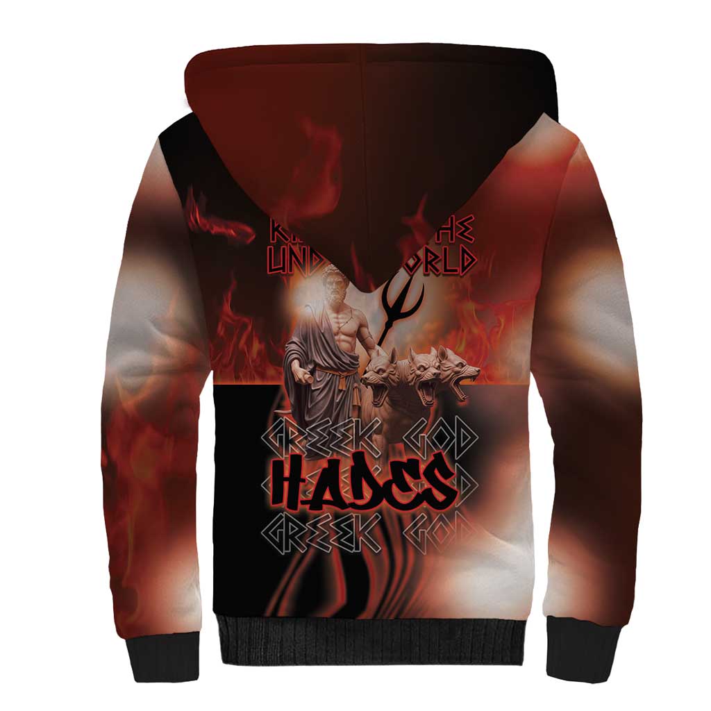 Ancient Greek Hades Sherpa Hoodie King Of The Underworld - Wonder Print Shop