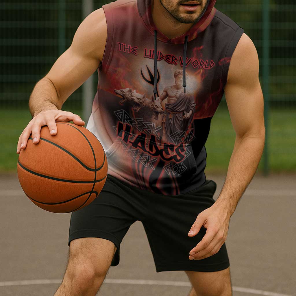 Ancient Greek Hades Sleeveless Hoodie King Of The Underworld - Wonder Print Shop