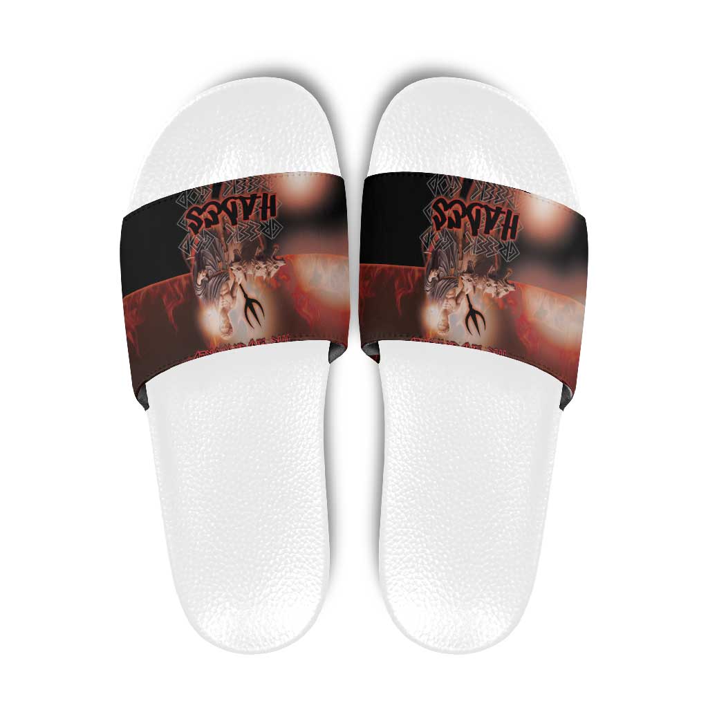 Ancient Greek Hades Slide Sandals King Of The Underworld - Wonder Print Shop