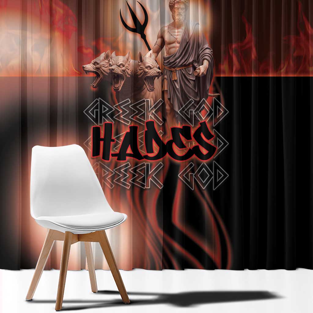 Ancient Greek Hades Window Curtain King Of The Underworld - Wonder Print Shop