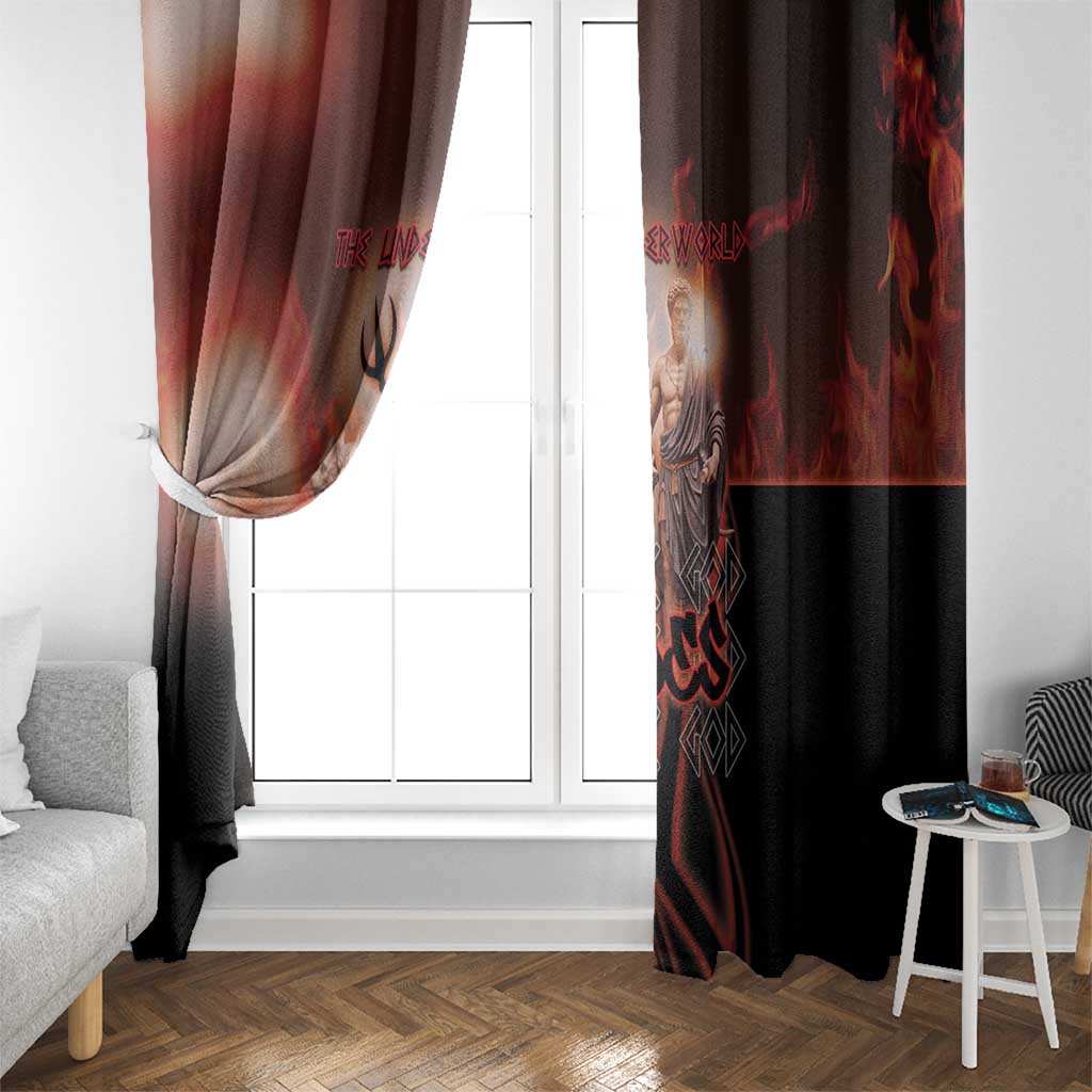 Ancient Greek Hades Window Curtain King Of The Underworld - Wonder Print Shop