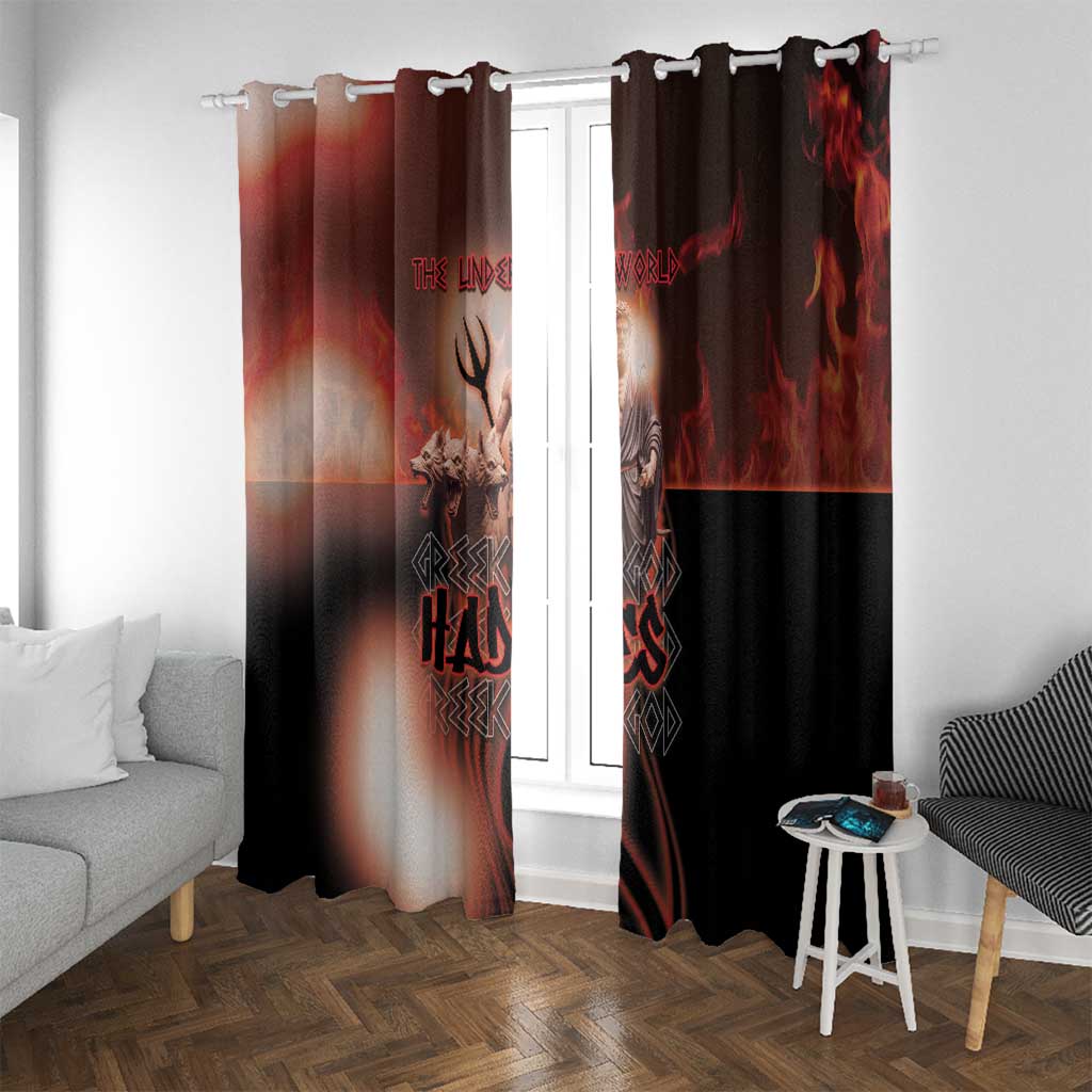 Ancient Greek Hades Window Curtain King Of The Underworld - Wonder Print Shop