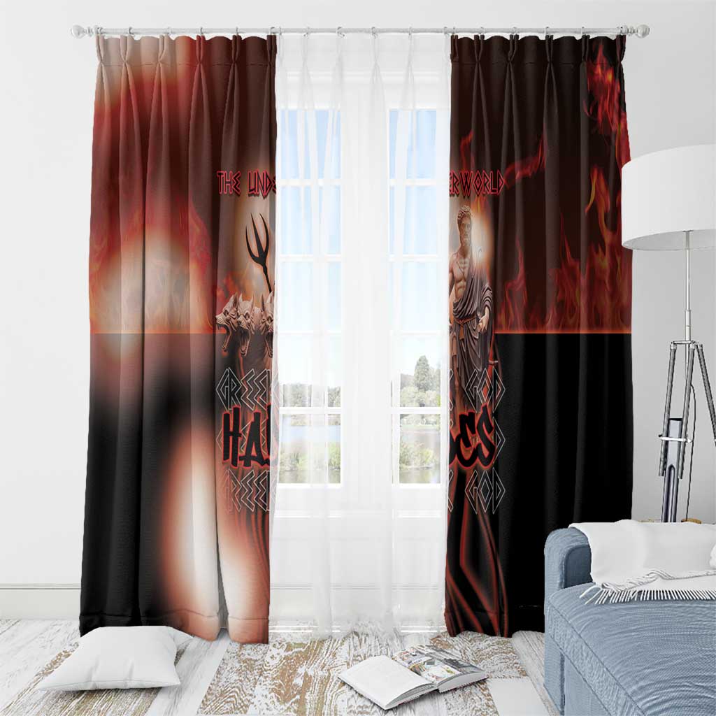 Ancient Greek Hades Window Curtain King Of The Underworld - Wonder Print Shop