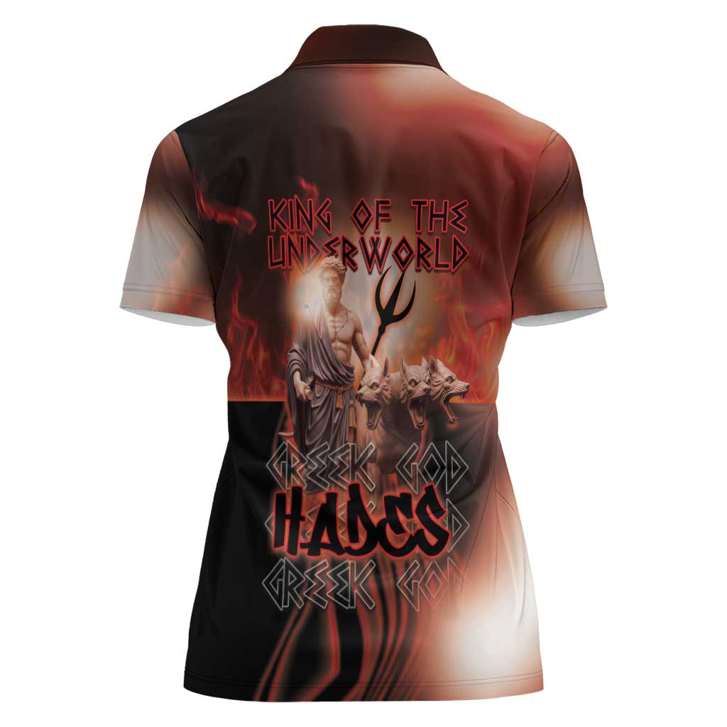 Ancient Greek Hades Women Polo Shirt King Of The Underworld - Wonder Print Shop