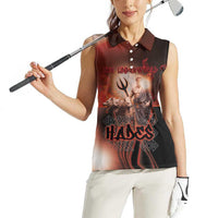 Ancient Greek Hades Women Sleeveless Polo Shirt King Of The Underworld - Wonder Print Shop