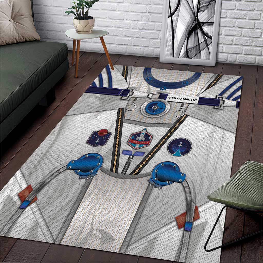 Personalized Astronaut Area Rug Space Diving Suit - Wonder Print Shop