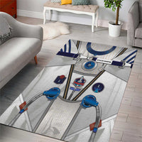 Personalized Astronaut Area Rug Space Diving Suit - Wonder Print Shop