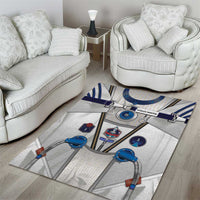 Personalized Astronaut Area Rug Space Diving Suit - Wonder Print Shop