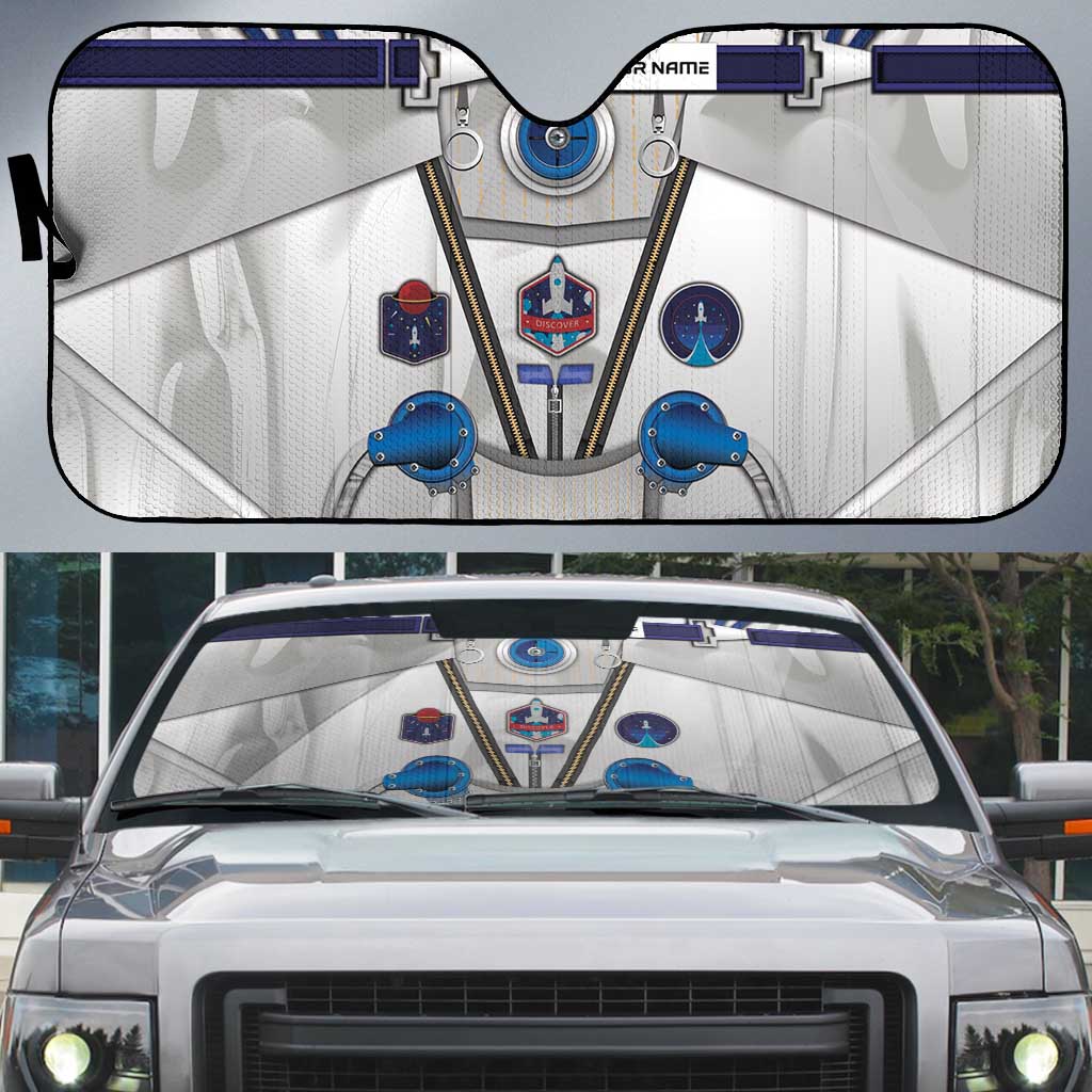 Personalized Astronaut Auto Sun Shade Space Diving Suit - Wonder Print Shop