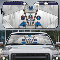 Personalized Astronaut Auto Sun Shade Space Diving Suit - Wonder Print Shop