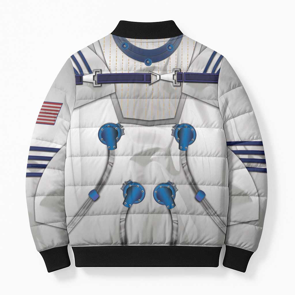 Personalized Astronaut Bomber Puffer Jacket Space Diving Suit - Wonder Print Shop