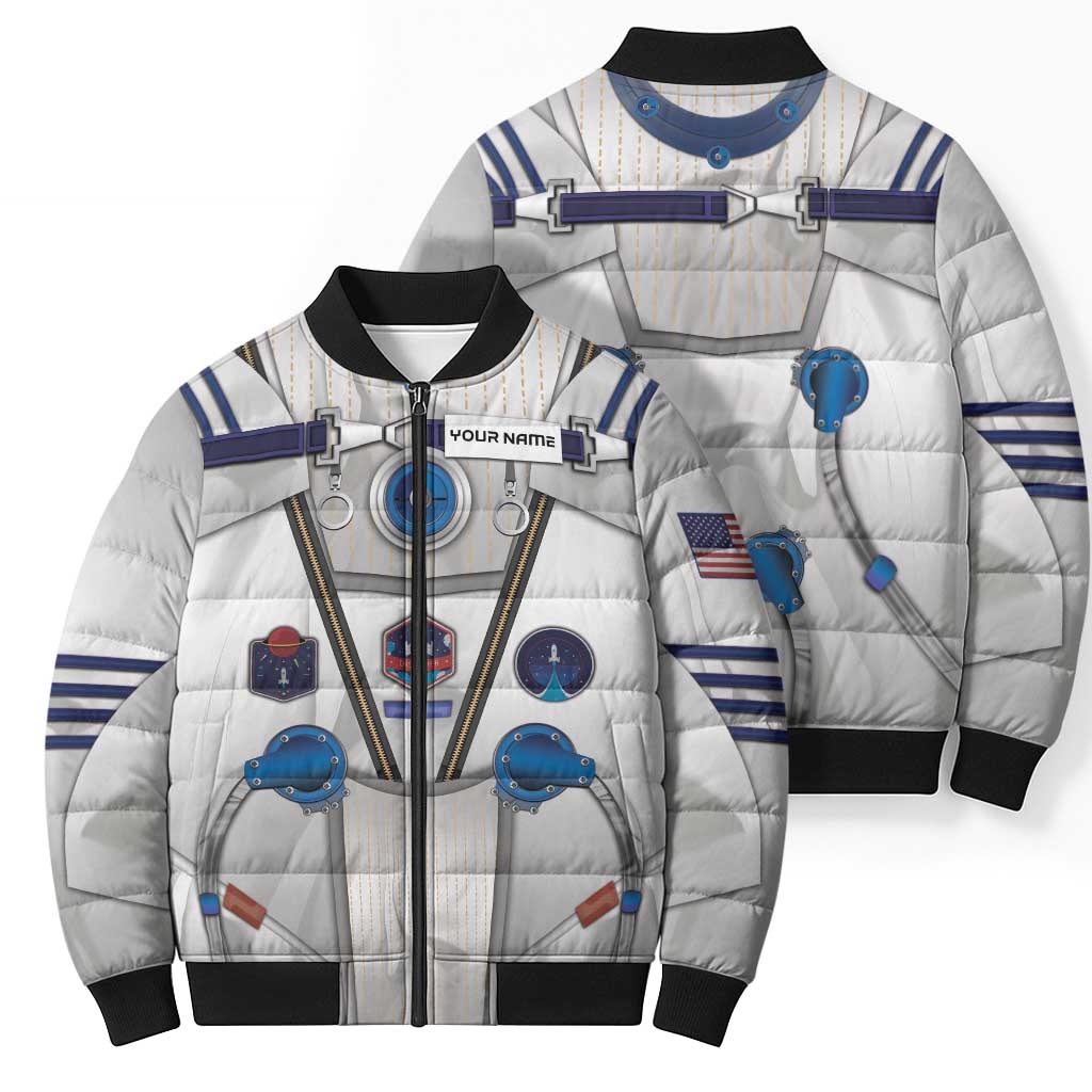 Personalized Astronaut Bomber Puffer Jacket Space Diving Suit - Wonder Print Shop