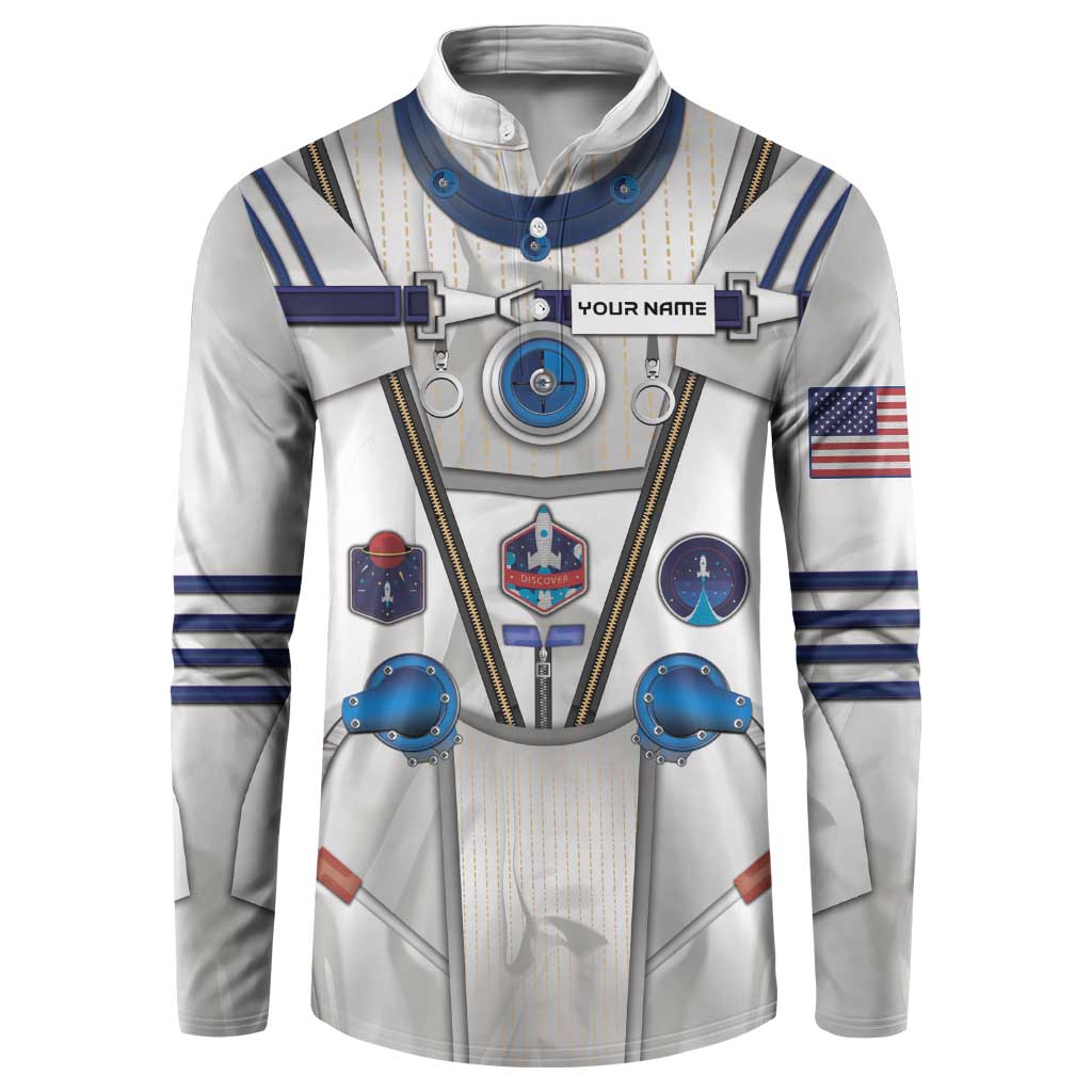 Personalized Astronaut Button Sweatshirt Space Diving Suit - Wonder Print Shop