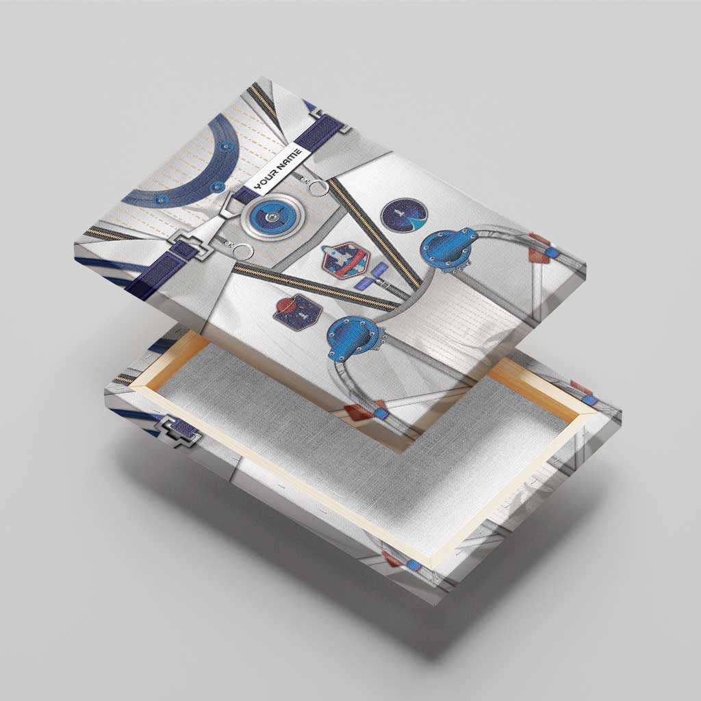 Personalized Astronaut Canvas Wall Art Space Diving Suit - Wonder Print Shop