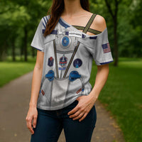 Personalized Astronaut Cross Shoulder Shirt Space Diving Suit - Wonder Print Shop