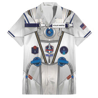 Personalized Astronaut Family Matching Off The Shoulder Long Sleeve Dress and Hawaiian Shirt Space Diving Suit - Wonder Print Shop
