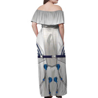 Personalized Astronaut Family Matching Off Shoulder Maxi Dress and Hawaiian Shirt Space Diving Suit - Wonder Print Shop