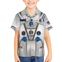 Personalized Astronaut Family Matching Off Shoulder Maxi Dress and Hawaiian Shirt Space Diving Suit - Wonder Print Shop