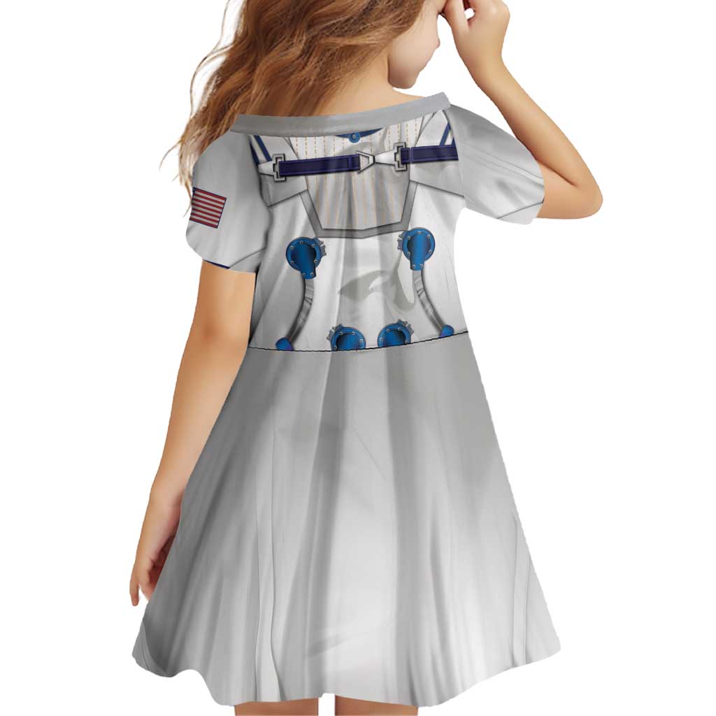 Personalized Astronaut Family Matching Off Shoulder Short Dress and Hawaiian Shirt Space Diving Suit - Wonder Print Shop