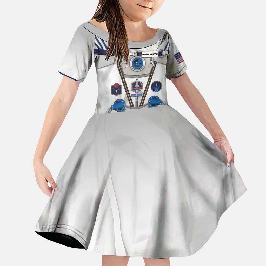 Personalized Astronaut Family Matching Puletasi and Hawaiian Shirt Space Diving Suit - Wonder Print Shop