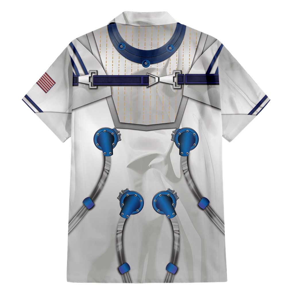 Personalized Astronaut Family Matching Short Sleeve Bodycon Dress and Hawaiian Shirt Space Diving Suit - Wonder Print Shop