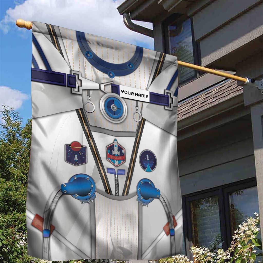 Personalized Astronaut Garden Flag Space Diving Suit - Wonder Print Shop