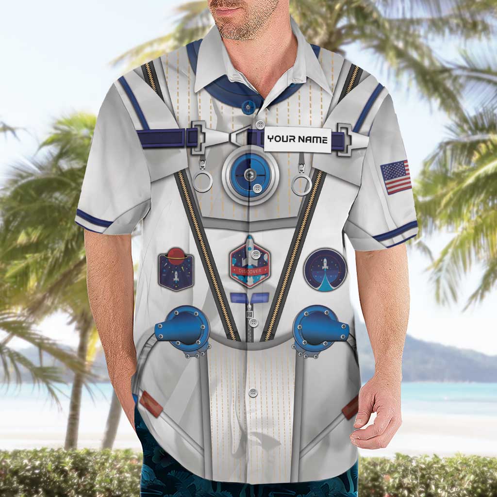 Personalized Astronaut Hawaiian Shirt Space Diving Suit - Wonder Print Shop