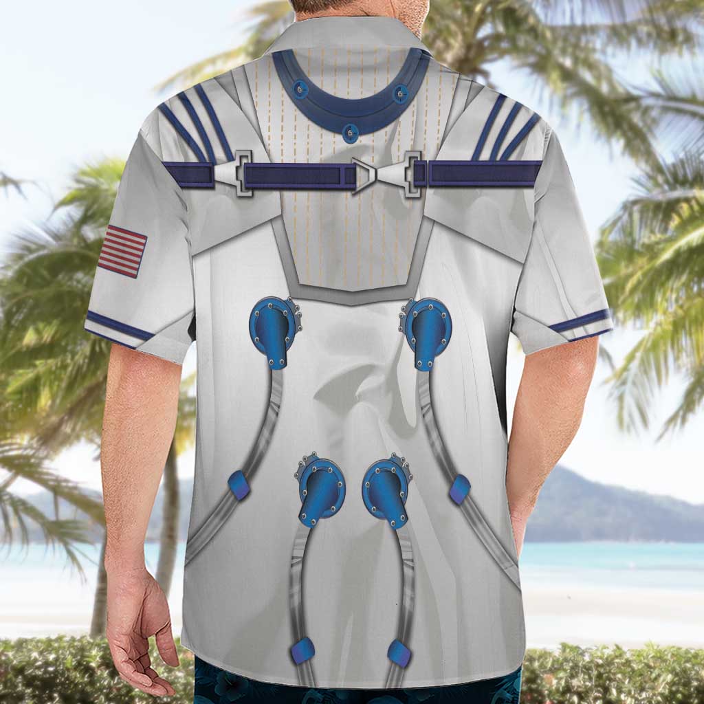 Personalized Astronaut Hawaiian Shirt Space Diving Suit - Wonder Print Shop