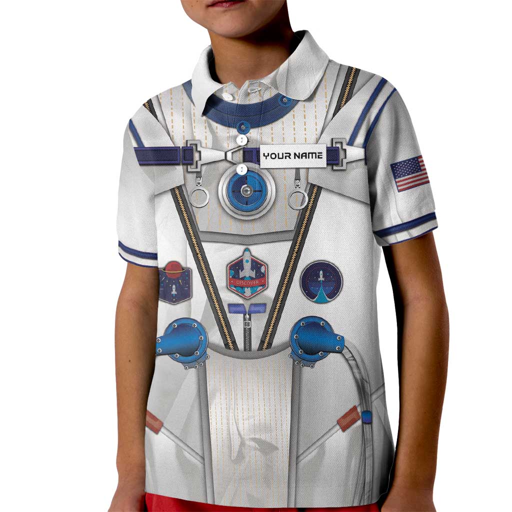 Personalized Astronaut Kid Polo Shirt Space Diving Suit - Wonder Print Shop