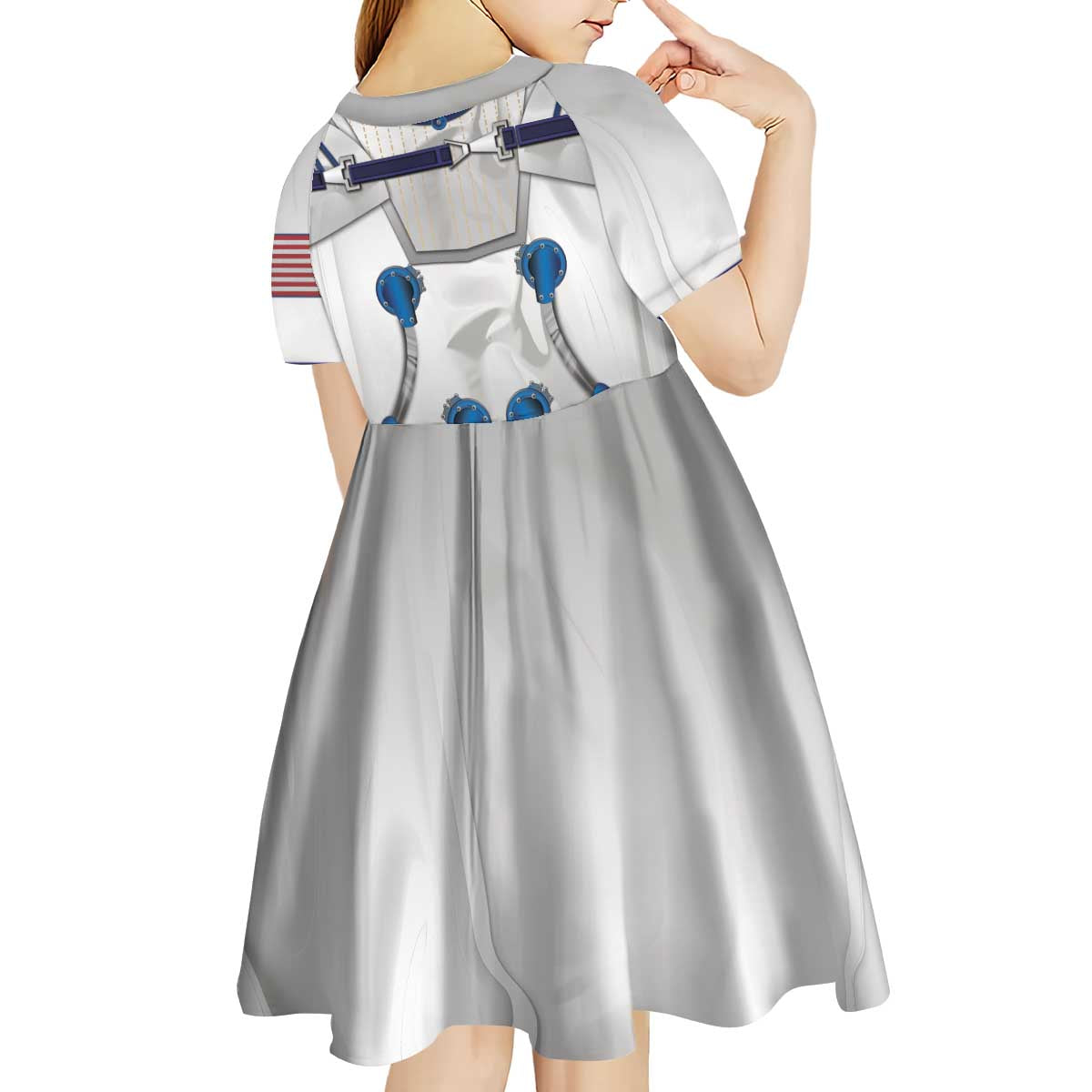 Personalized Astronaut Kid Short Sleeve Dress Space Diving Suit - Wonder Print Shop
