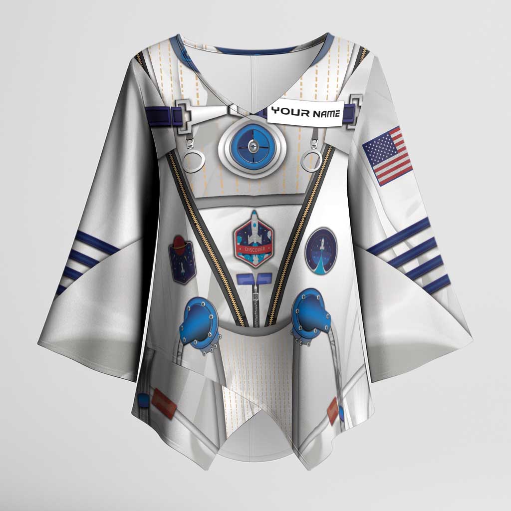 Personalized Astronaut Kimono Sleeve Blouse Space Diving Suit - Wonder Print Shop