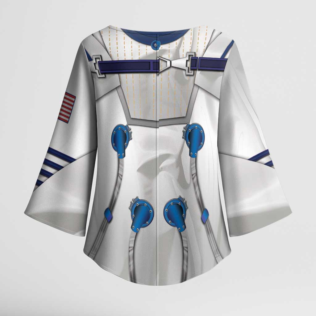 Personalized Astronaut Kimono Sleeve Blouse Space Diving Suit - Wonder Print Shop