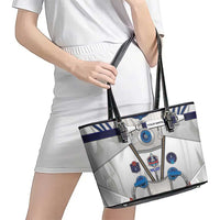 Personalized Astronaut Leather Tote Bag Space Diving Suit - Wonder Print Shop