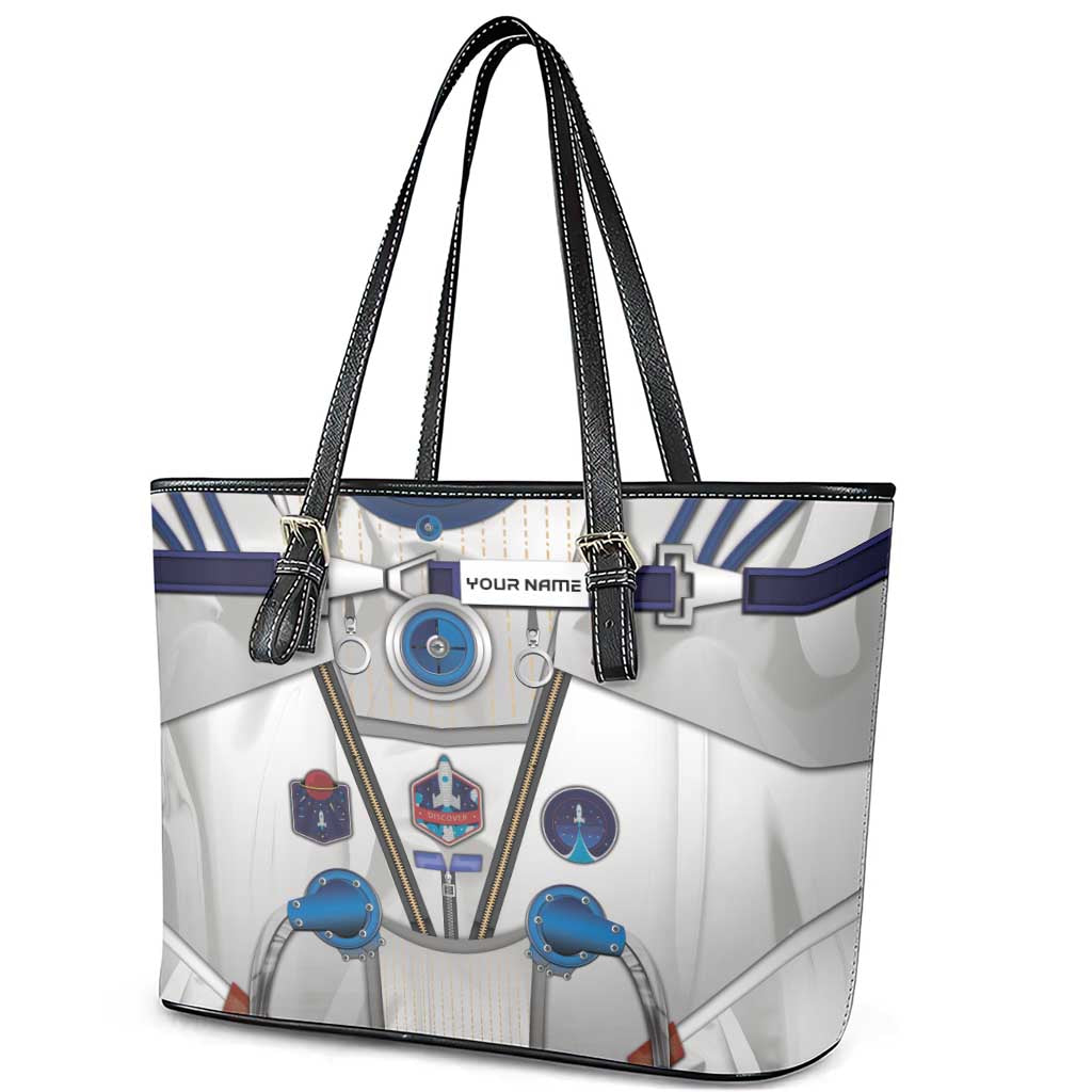 Personalized Astronaut Leather Tote Bag Space Diving Suit - Wonder Print Shop