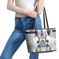 Personalized Astronaut Leather Tote Bag Space Diving Suit - Wonder Print Shop