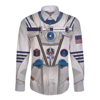 Personalized Astronaut Long Sleeve Button Shirt Space Diving Suit - Wonder Print Shop