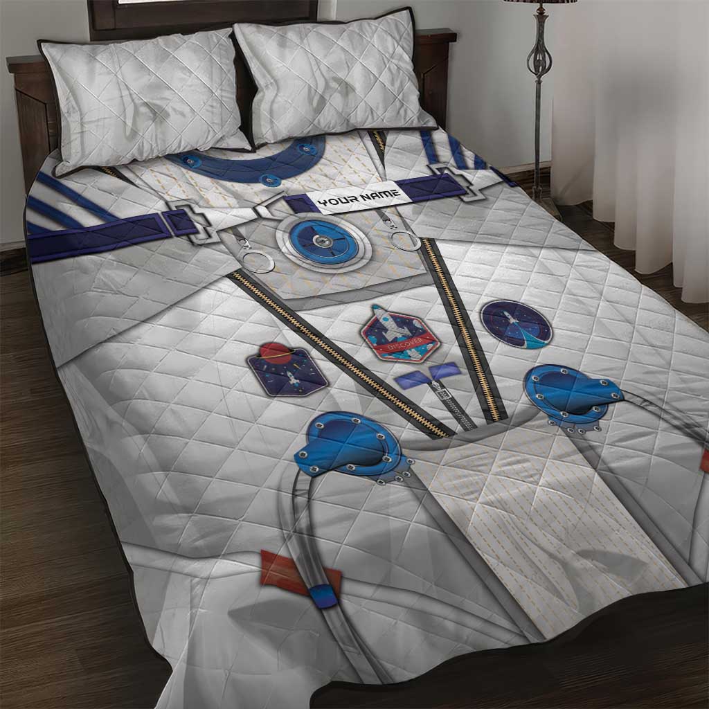 Personalized Astronaut Quilt Bed Set Space Diving Suit - Wonder Print Shop