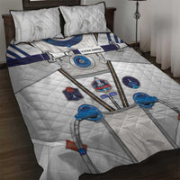 Personalized Astronaut Quilt Bed Set Space Diving Suit - Wonder Print Shop