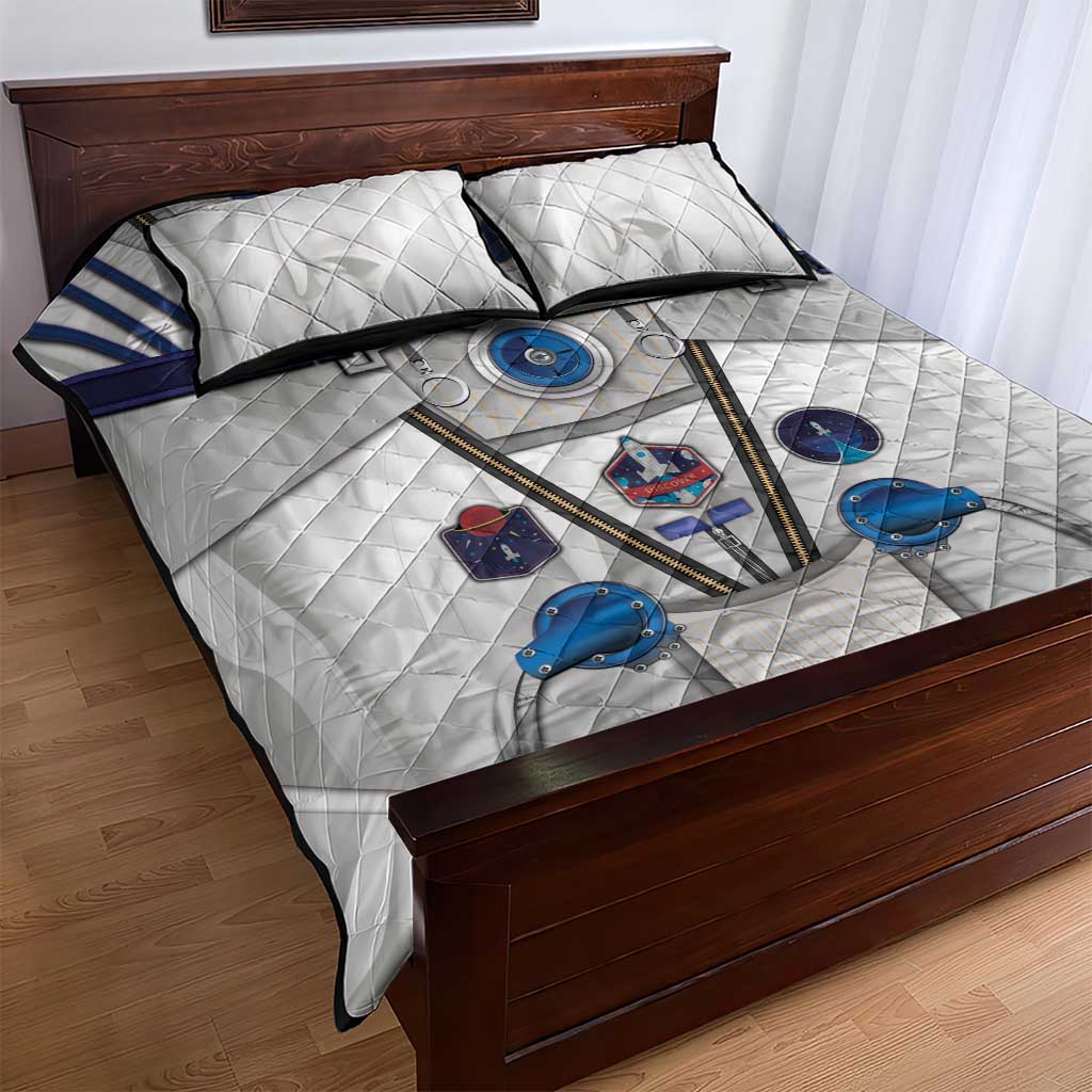 Personalized Astronaut Quilt Bed Set Space Diving Suit - Wonder Print Shop