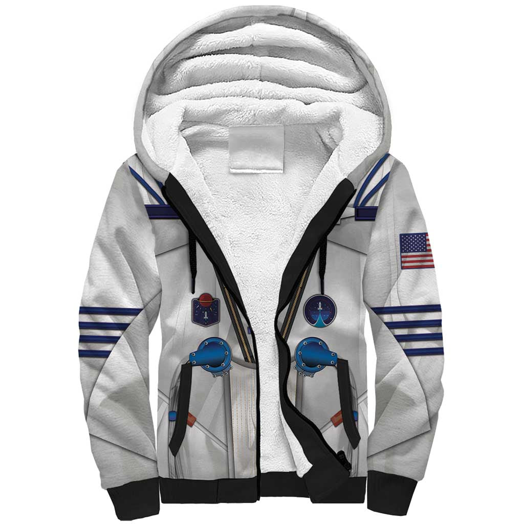 Personalized Astronaut Sherpa Hoodie Space Diving Suit - Wonder Print Shop