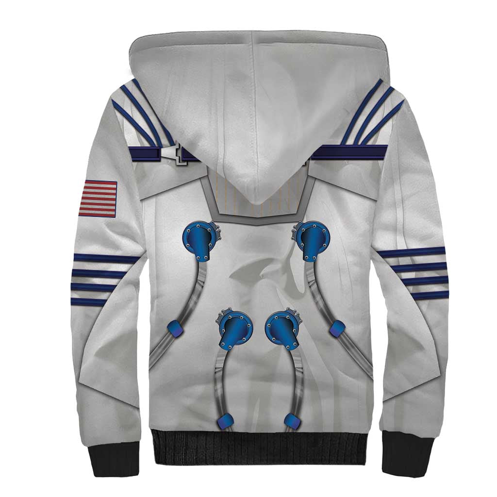 Personalized Astronaut Sherpa Hoodie Space Diving Suit - Wonder Print Shop
