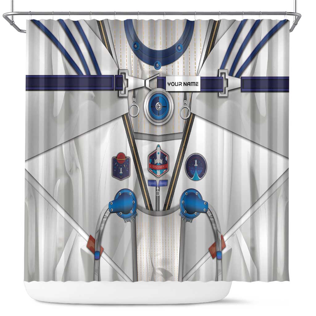 Personalized Astronaut Shower Curtain Space Diving Suit - Wonder Print Shop